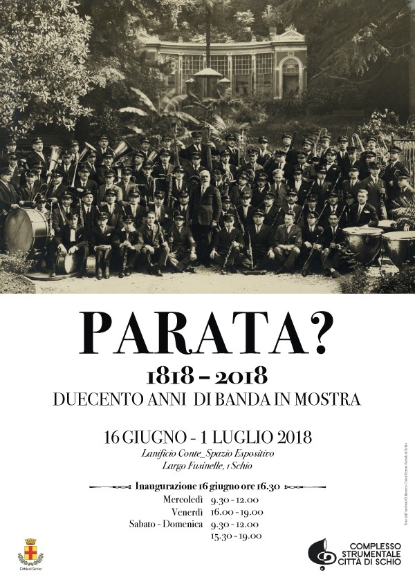volantino mostra 200 anni di banda a schio